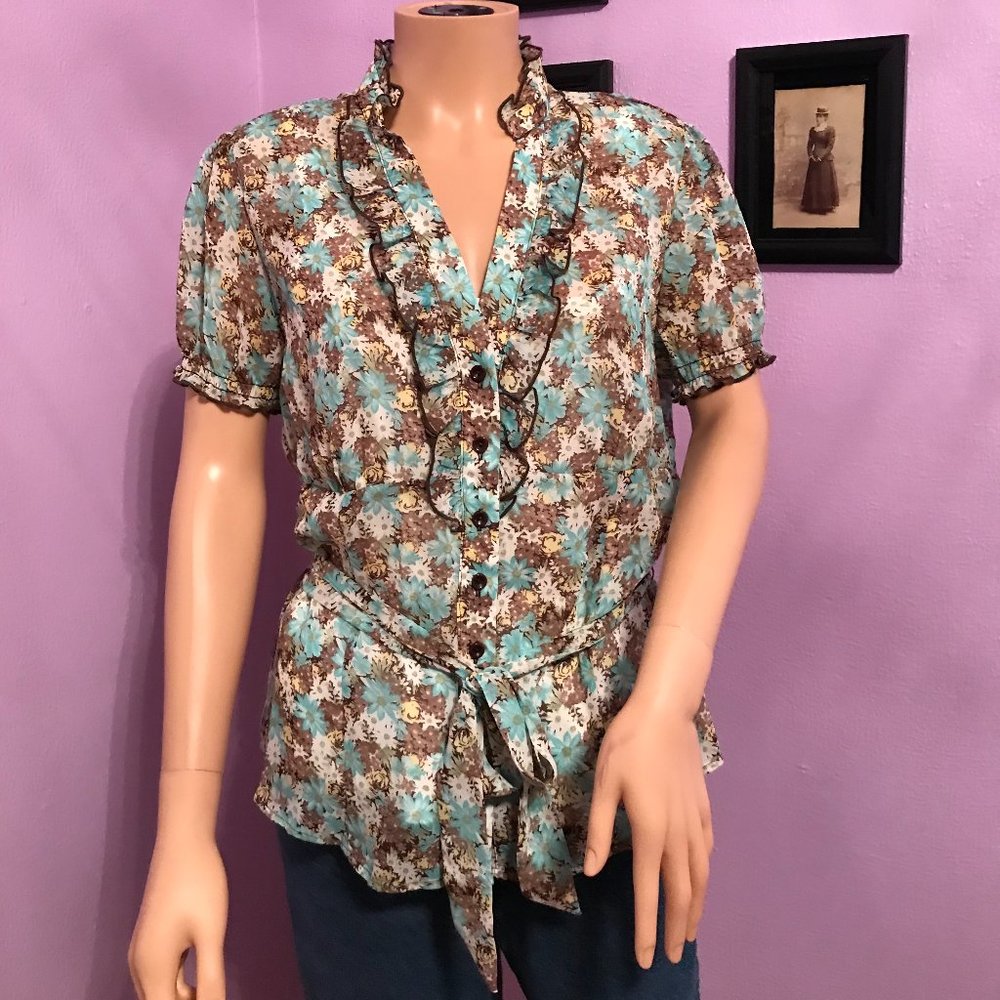 Floral blouse with camisole